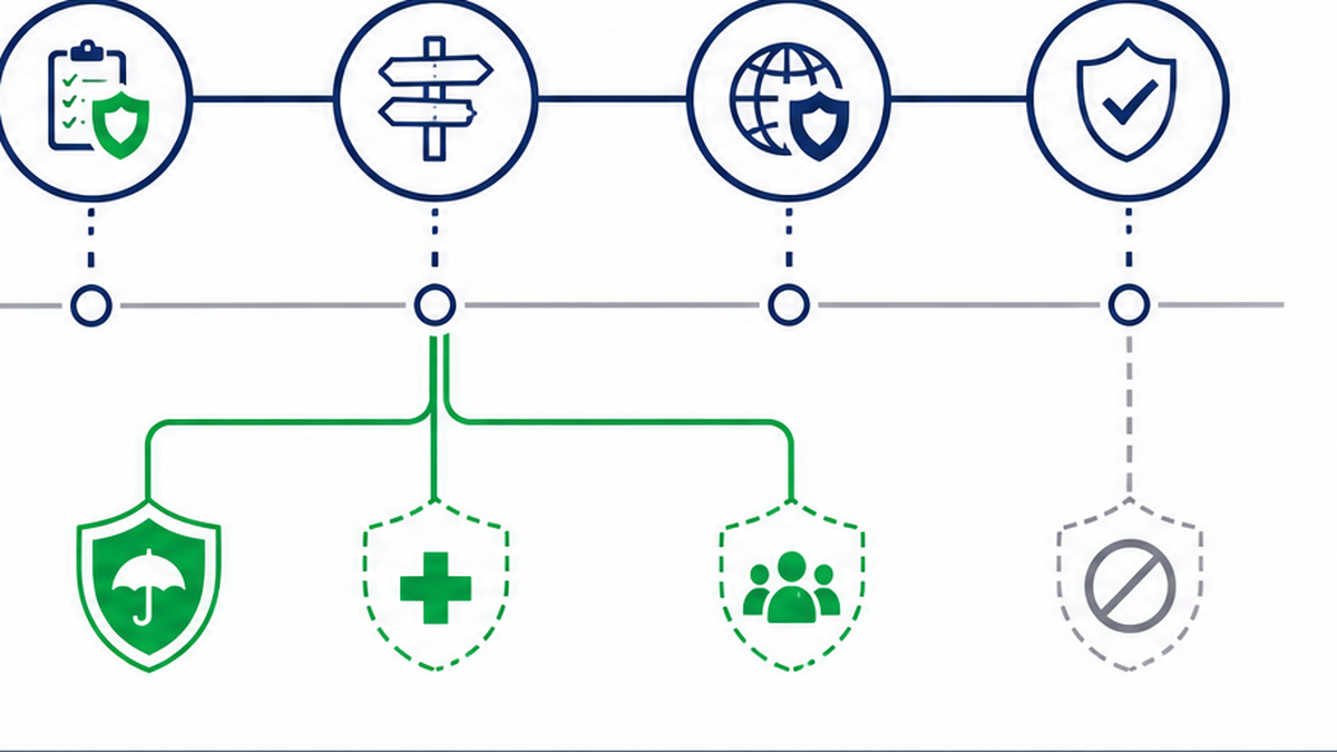 Таймлайн / roadmap: Выберите полис по маршруту: когда обязателен, когда рекомендован